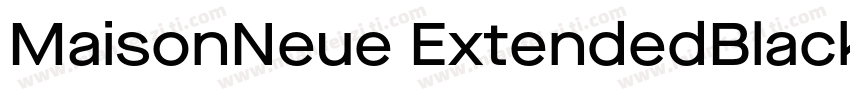MaisonNeue ExtendedBlack字体转换